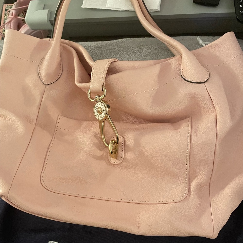 Dooney & Bourke light pink leather hobo